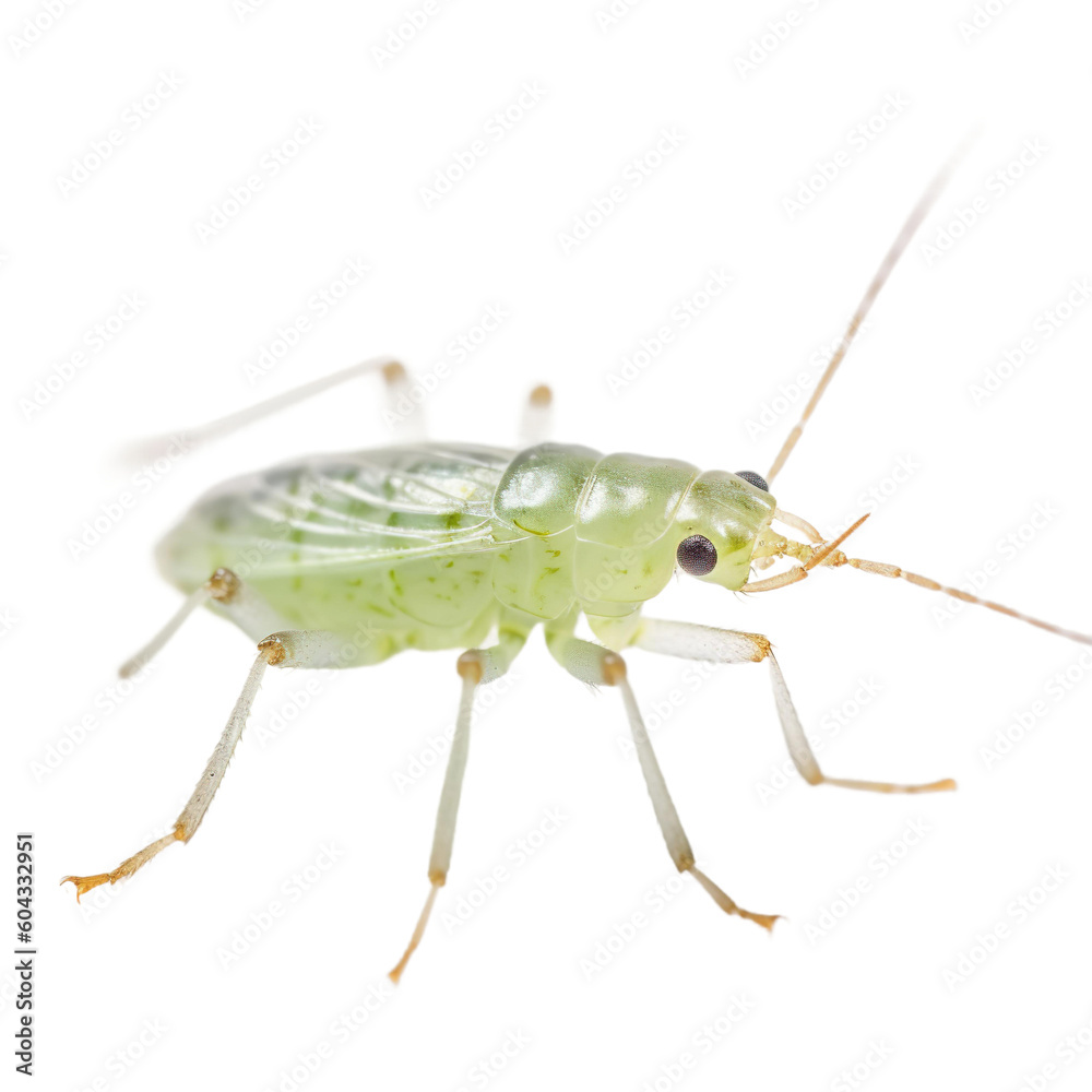 Aphid insect isolated on transparent background, Generative ai Aphid insect isolated on transparent background, Generative ai