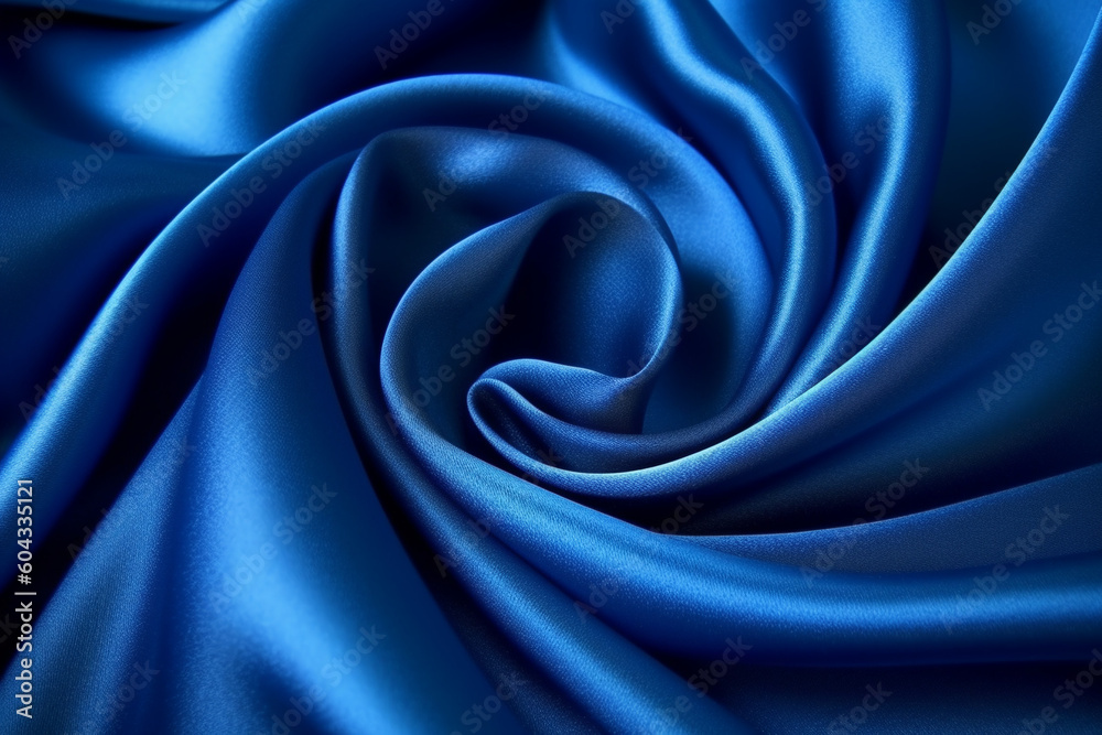 Obraz premium satin blue, Generative AI