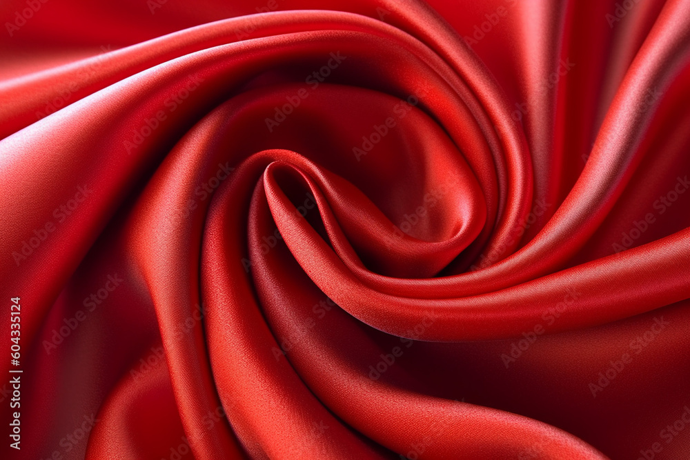 Obraz premium satin red, Generative AI