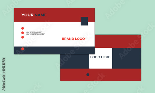 corporate business card design for personal identity