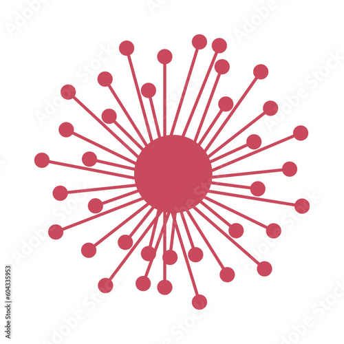 Dandelion icon vector