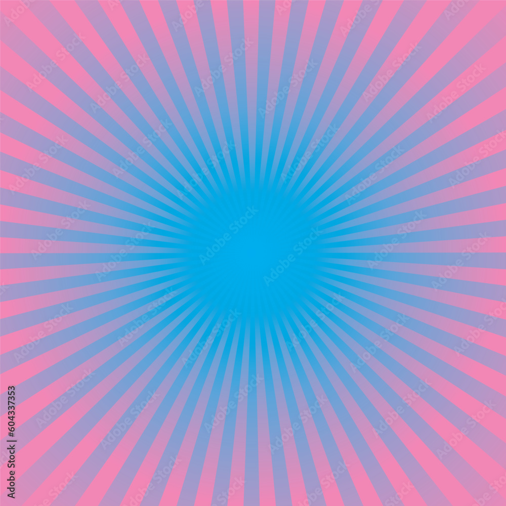 Pink tone Burst Background. Vector Illustration.
