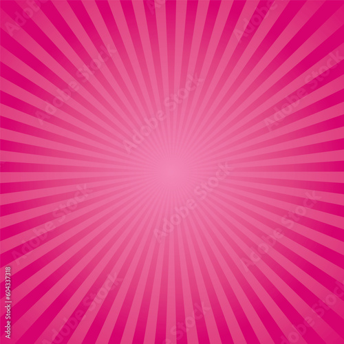 Pink tone Burst Background. Vector Illustration.