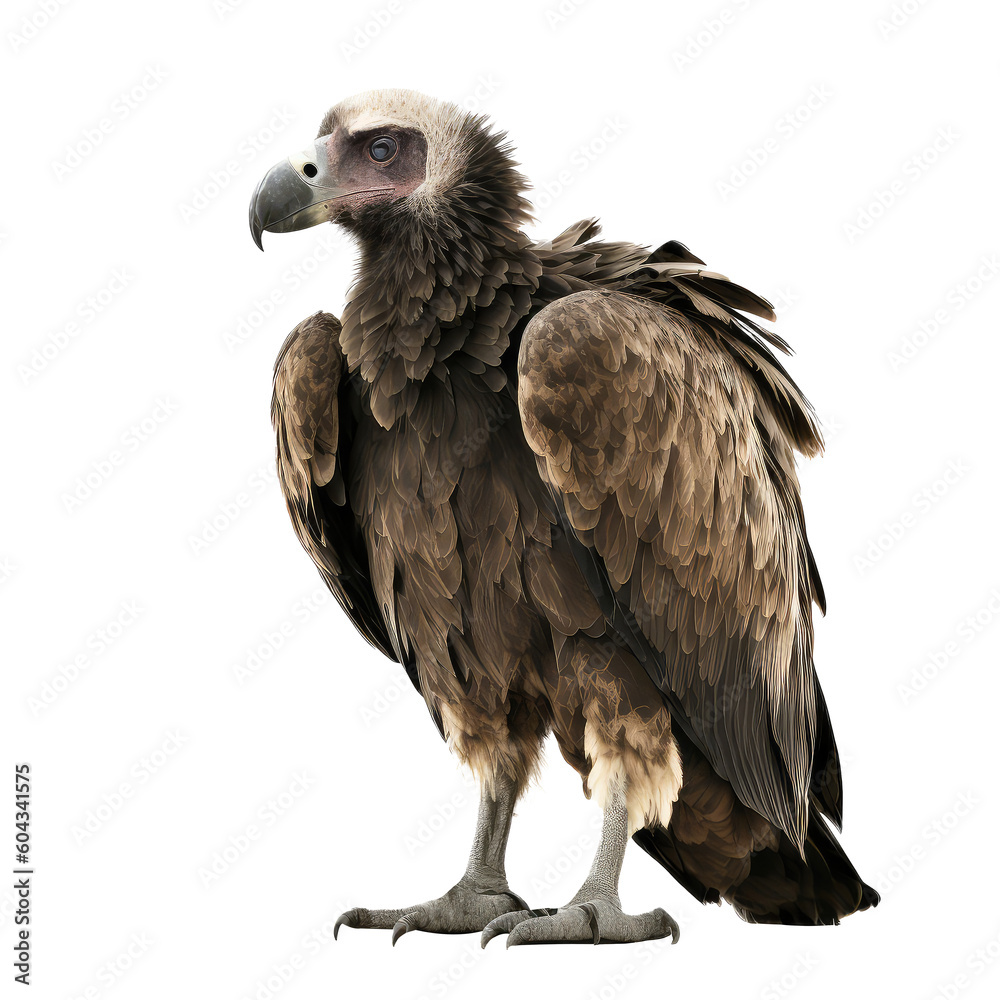 Obraz premium vulture on a transparant background, PNG, Generative Ai