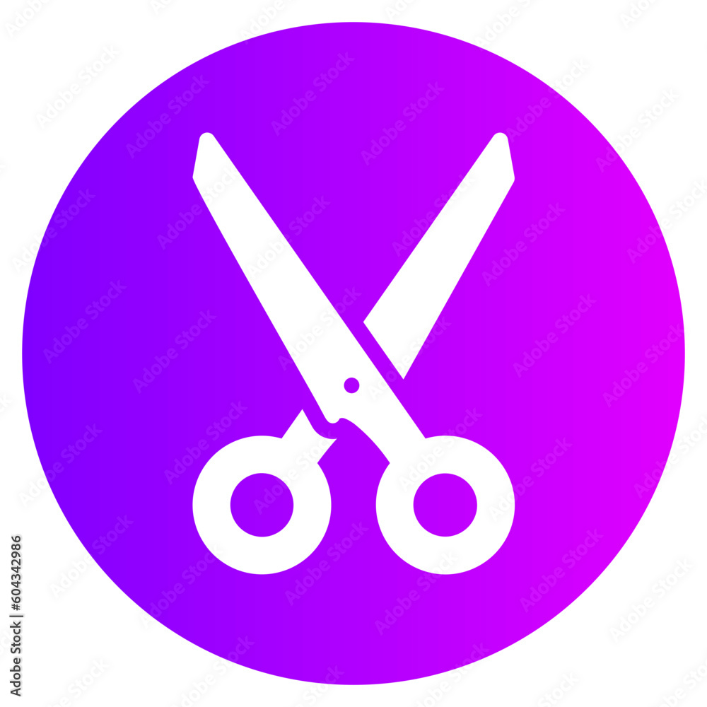 scissors gradient icon scissors gradient icon