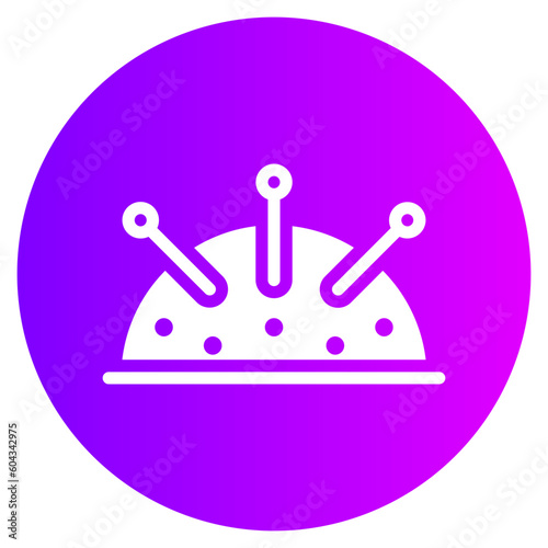 pincushion gradient icon