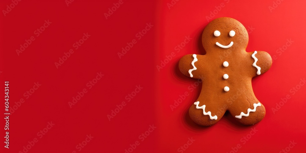 Fototapeta premium gingerbread, cookies christmas with generative ai