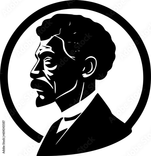 Black History - Minimalist and Flat Logo - Vector illustration