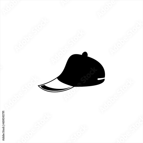 black hat icon, on a white background