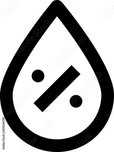 humidity black outline icon