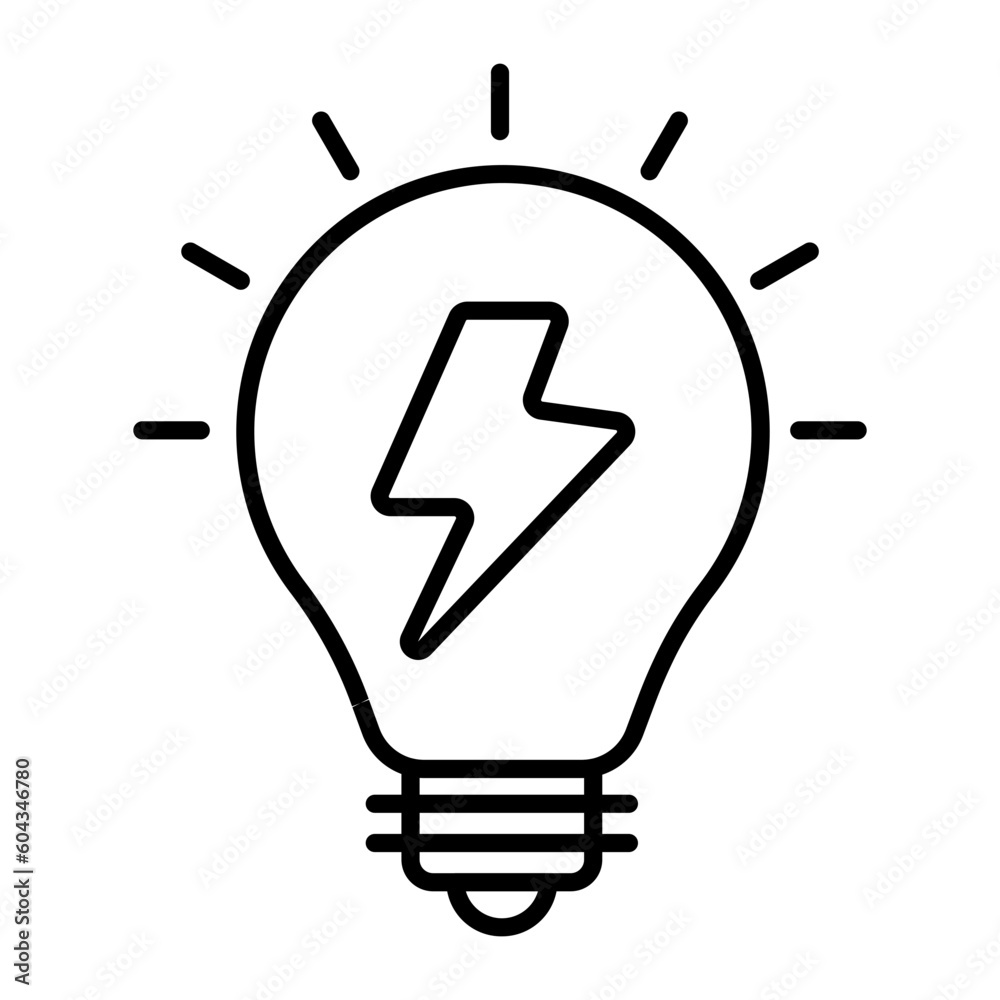 Idea Thin Line Icon Idea Thin Line Icon