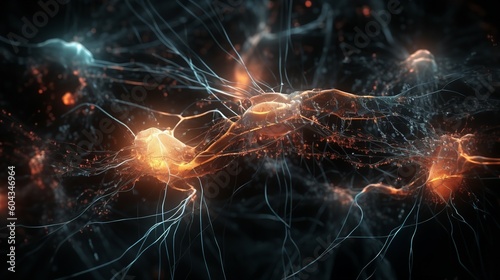 Conceptual Image of Neurons in the Human Brain © VisualMarketplace