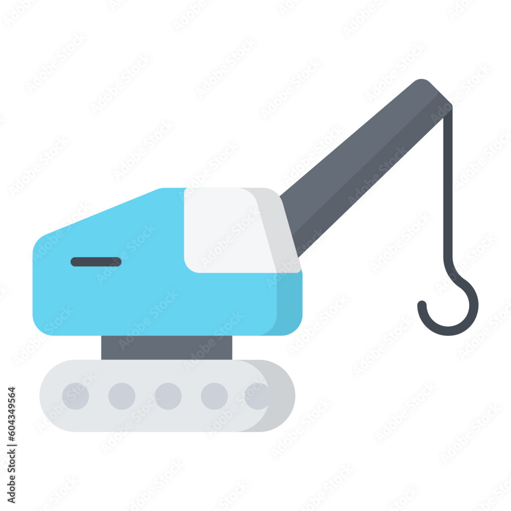 Crane Flat Icon Crane Flat Icon