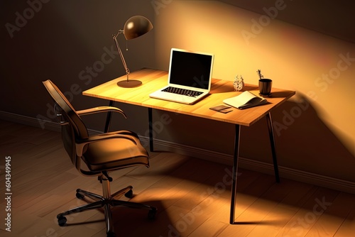 Professional Office Setup: Premium Table, Computer, and Chair Stock Photos for Your Creative Projects | Adobe Stock Collection