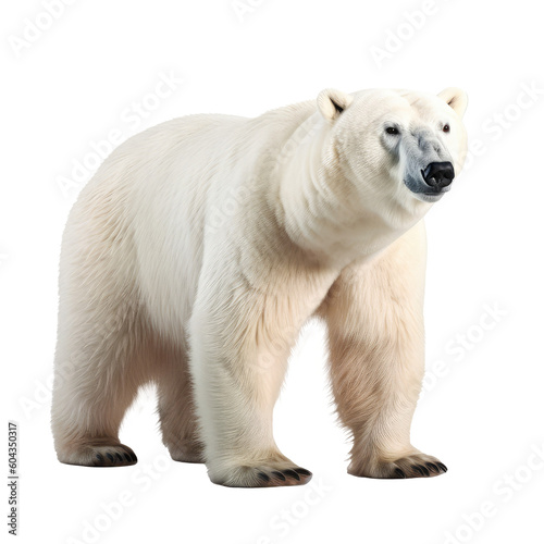 big bear isolated on white photo