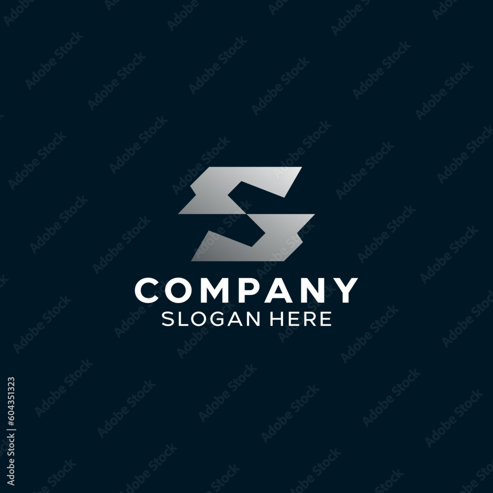 Fototapeta premium Letter S Simple Monogram Logo
