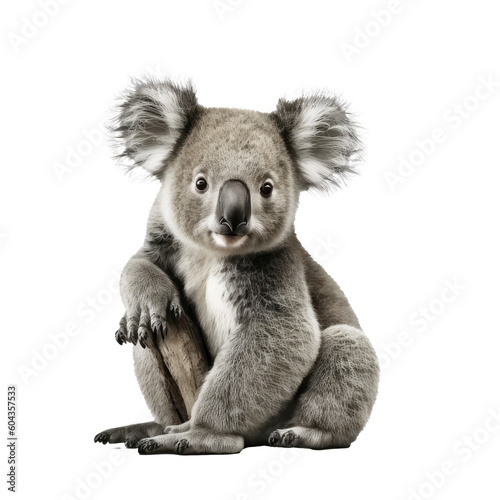 koala isolated on white photo