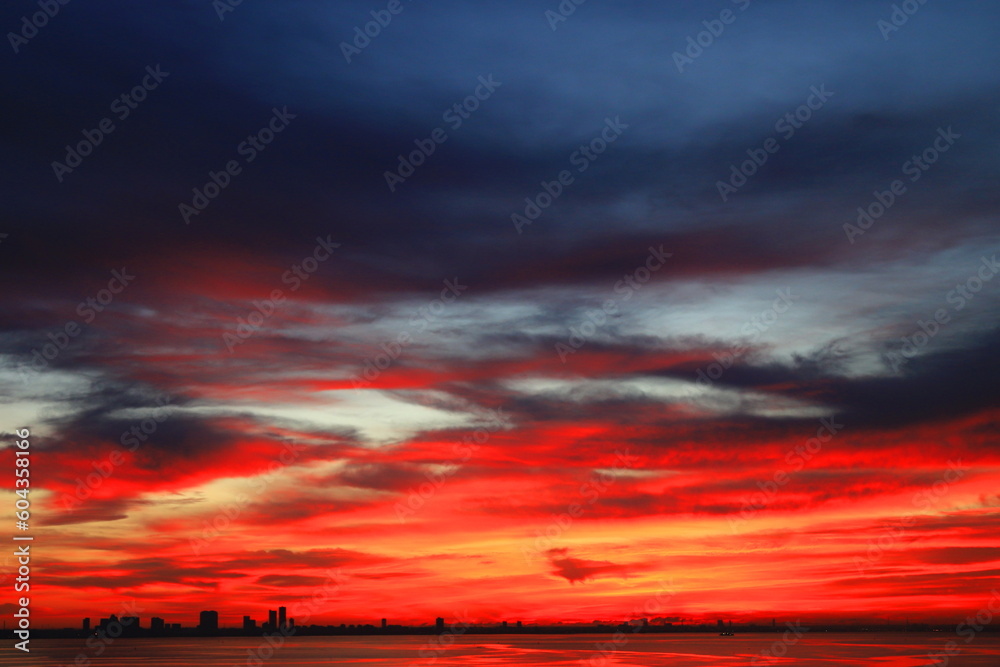 Fototapeta premium harbor silhouette