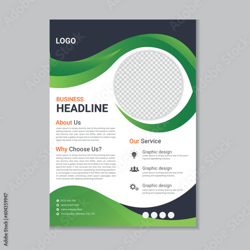 Corporate business flyer layout, Flyer cover design, Annual report, Corporate presentation, Digital marketing flyer, Business brochure template design with mockup