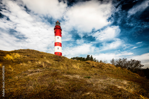 lighthouse on the coast of the island