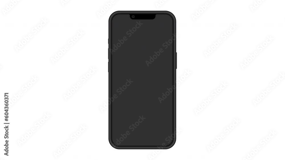 Rotate your phone. Turn your smartphone. Animation of a rotating device. Red arrrows Rotate your phone. Turn your smartphone. Animation of a rotating device. Red arrrows