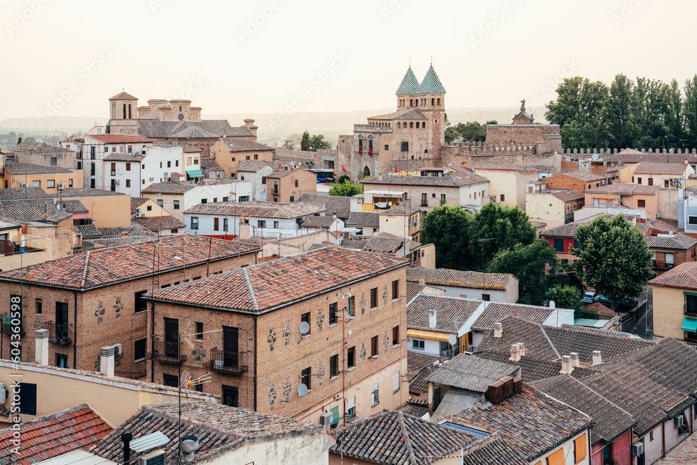 Cityscape of medieval Toledo, Spain