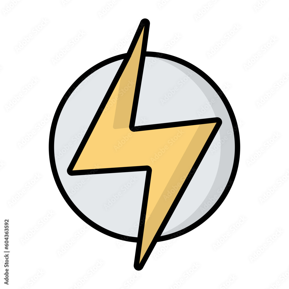 Power Line Color Icon Power Line Color Icon