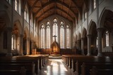 Ai generated beautiful background image of Church
