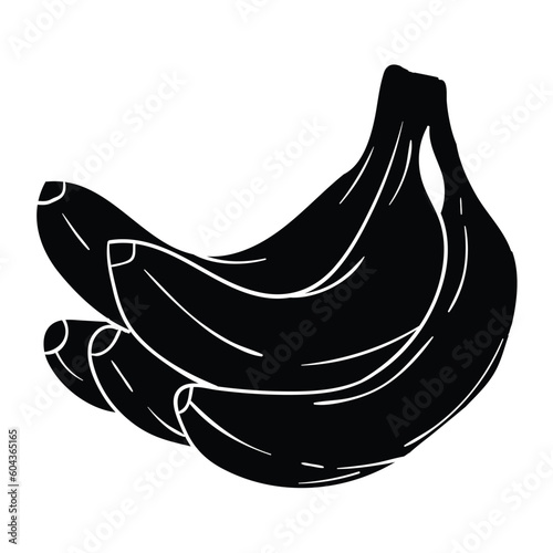 Bananas vector. Suitable for fruits icon, sign or symbol.