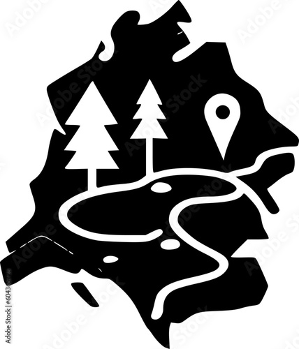 Map - High Quality Vector Logo - Vector illustration ideal for T-shirt graphic