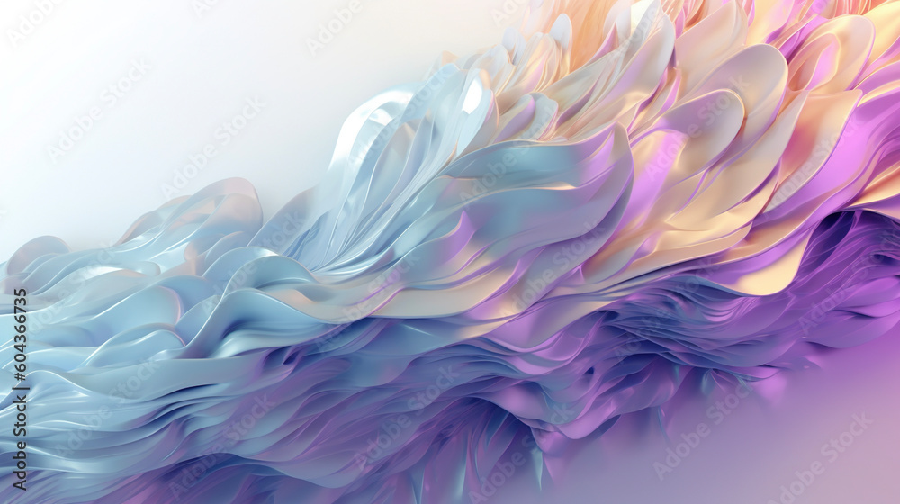 Abstract colorful 3d wallpaper. AI