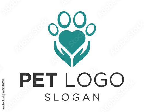 Logo design about Pet on a white background. made using the CorelDraw application.