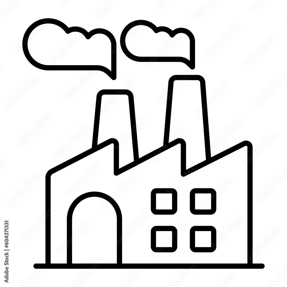 Industry Thin Line Icon