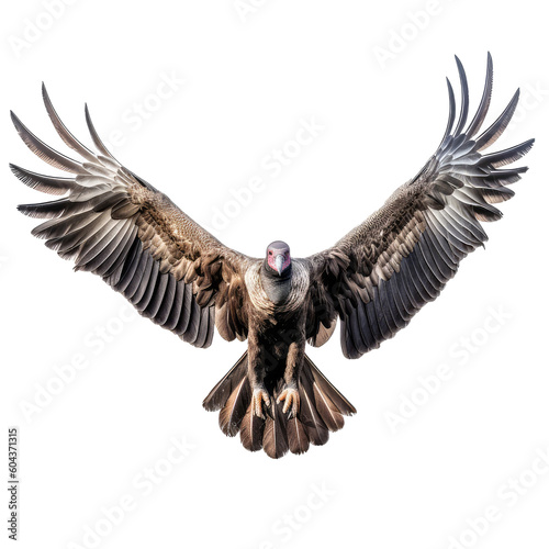 vulture on a transparant background, PNG, Generative Ai