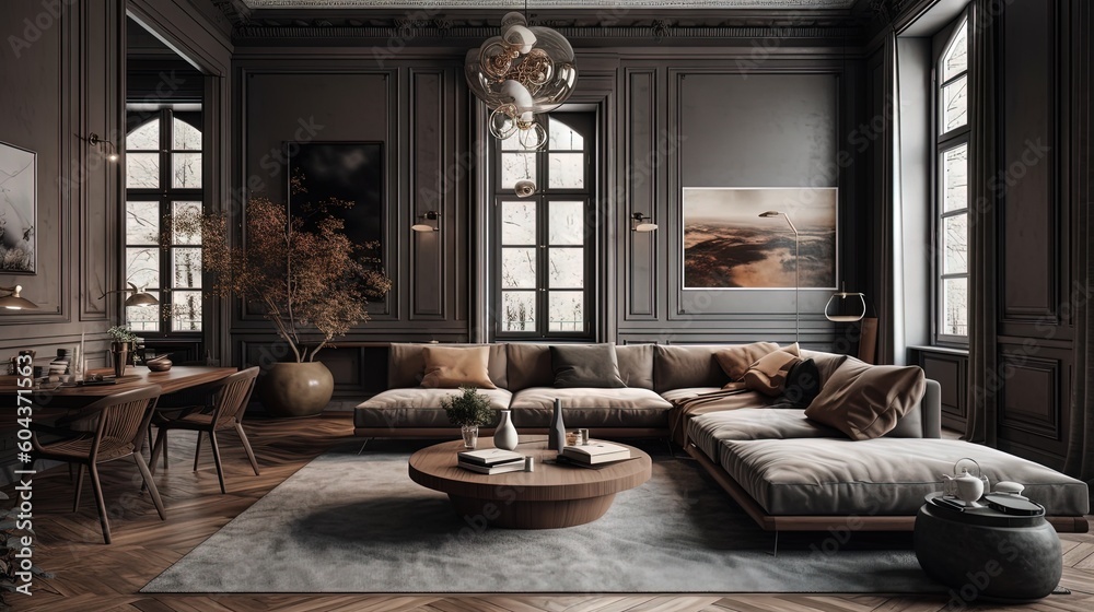 modern interior design - generative AI modern interior design - generative AI