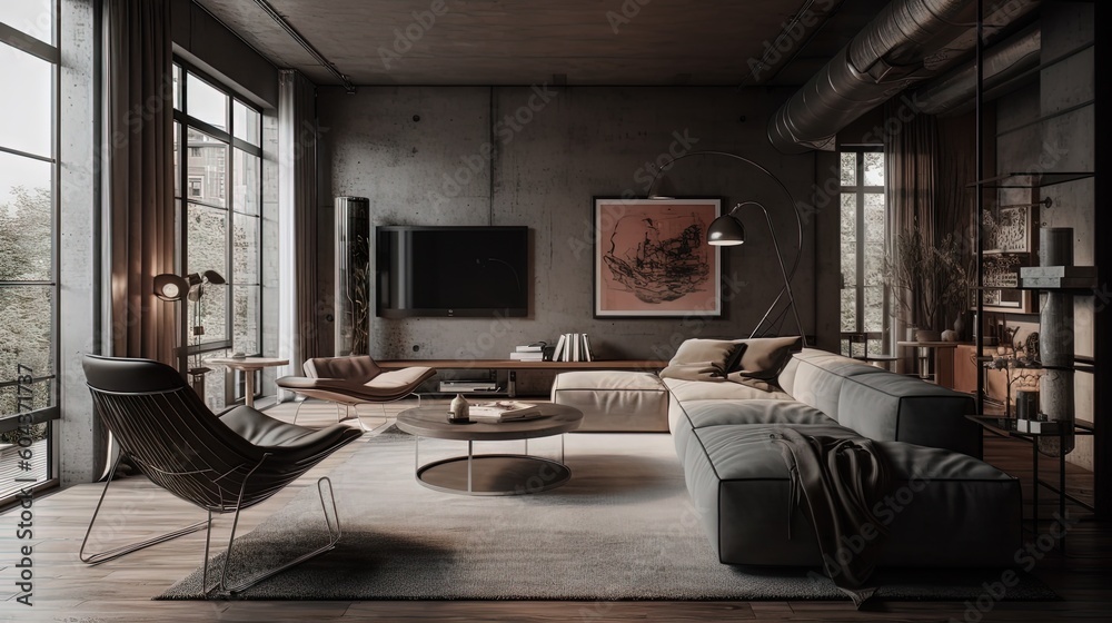 modern interior design - generative AI modern interior design - generative AI