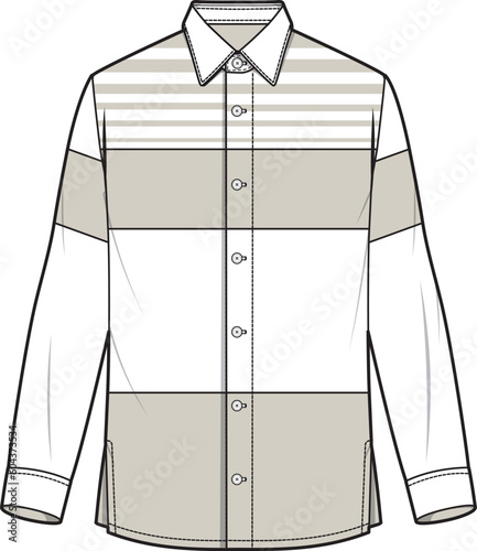 MEN AND BOYS MALE WEAR SHIRTS WITH FRONT POCKET VECTOR