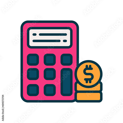 calculation icon for your website, mobile, presentation, and logo design.