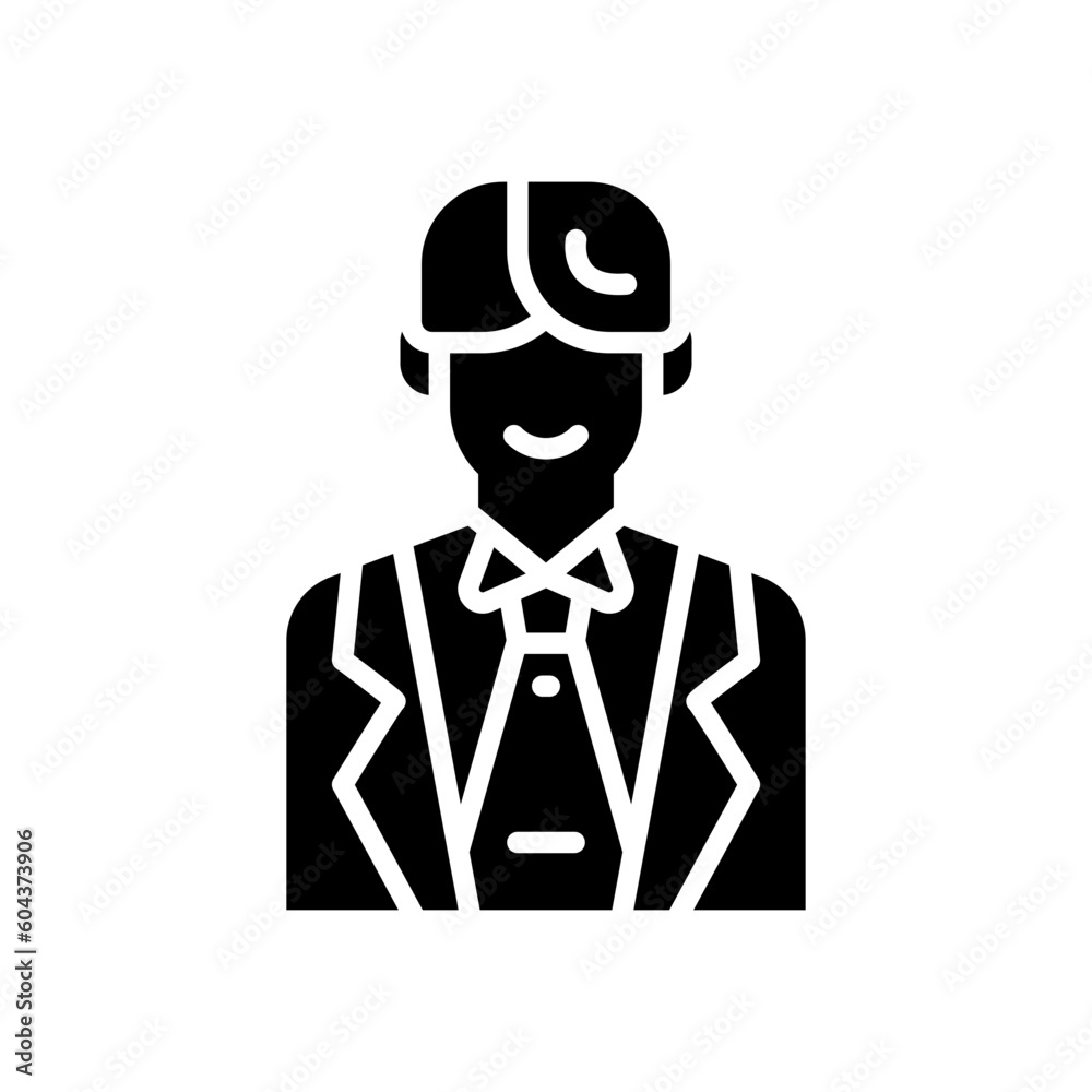 banker icon for your website, mobile, presentation, and logo design.