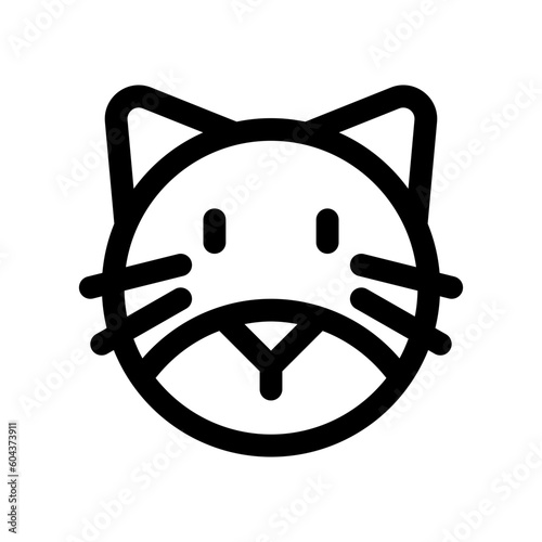 Editable cat head vector icon. Veterinary, animal, pet care, pet shop. Part of a big icon set family. Perfect for business, web and app interfaces, presentations, infographics, etc