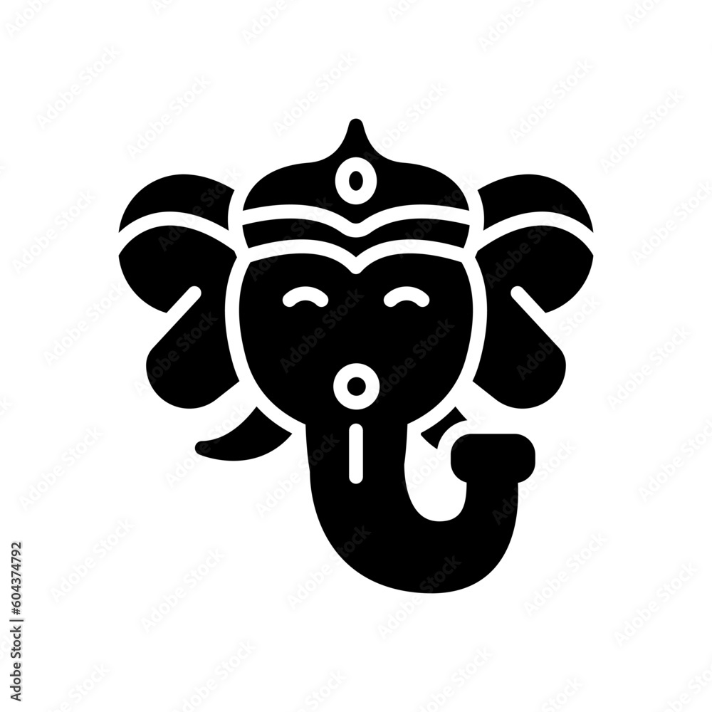 ganesha icon for your website, mobile, presentation, and logo design.