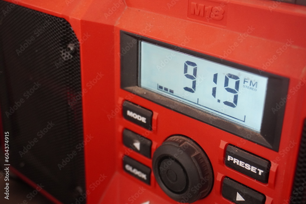 Fototapeta premium digital radio dial