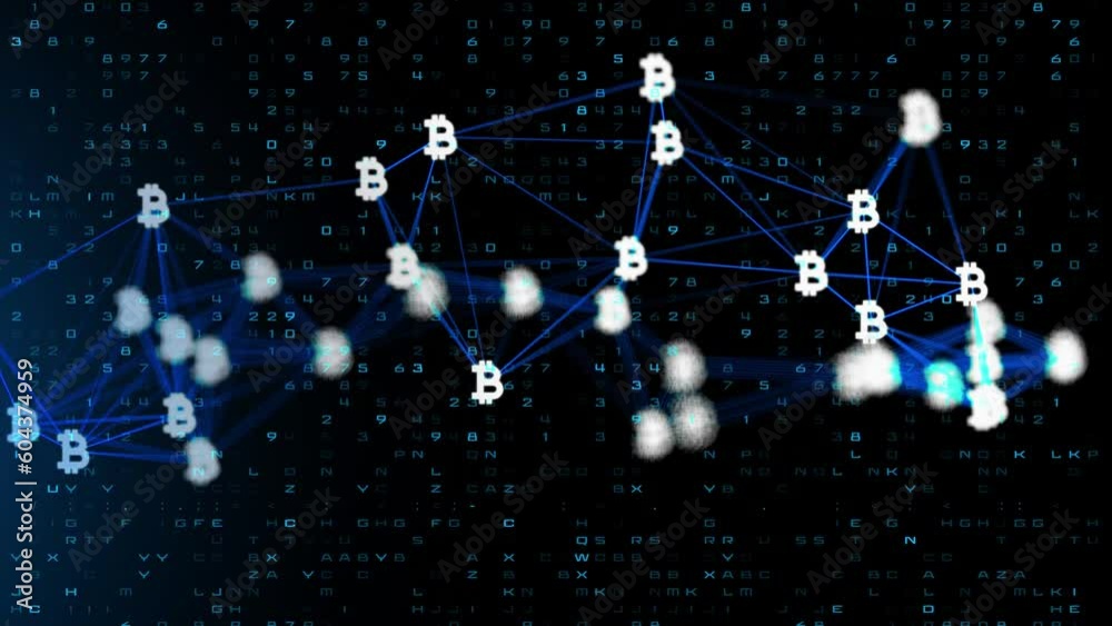 sfondo, blockchain, bitcoin, criptomoneta, 