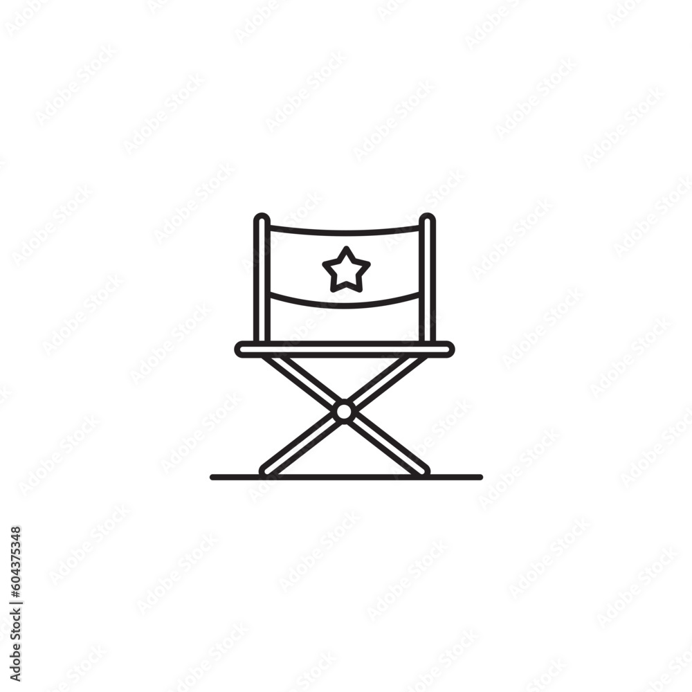director chair icon movie and film maker camera icon symbol on white background for web app banner logo design - SVG File director chair icon movie and film maker camera icon symbol on white background for web app banner logo design - SVG File
