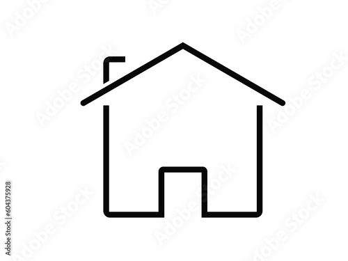 Modern home line icon.house symbol vector icon isolated on a white background.Stroke high quality symbol.