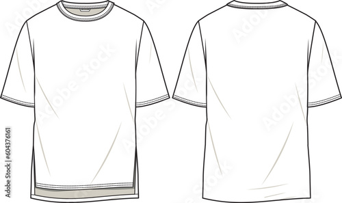 UNISEX WEAR TEE SHIRTS VECTOR SKETCH