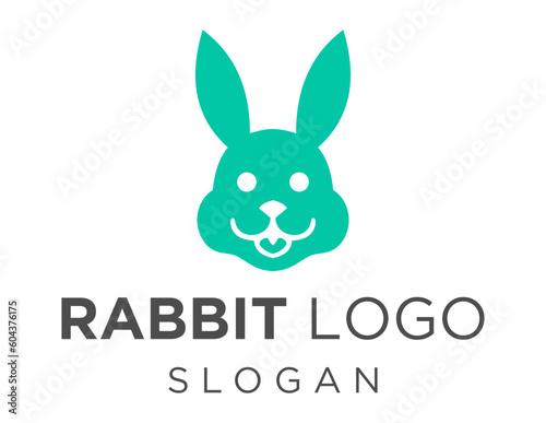 Logo design about Rabbit on a white background. made using the CorelDraw application.