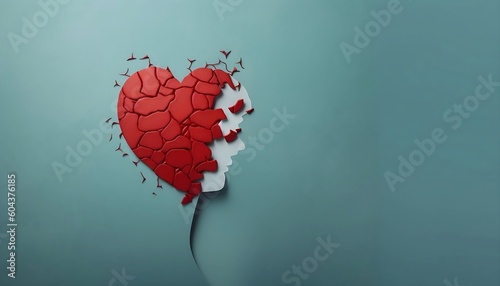 Resilient Soul Nurturing the Wounds of a Broken Heart, Generative AI