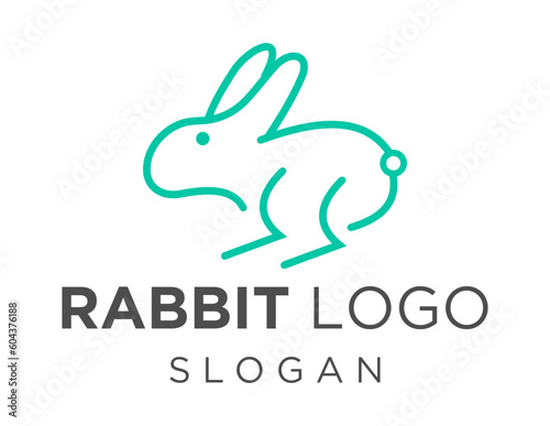 Logo design about Rabbit on a white background. made using the CorelDraw application.