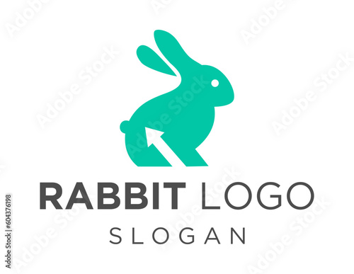 Logo design about Rabbit on a white background. made using the CorelDraw application.